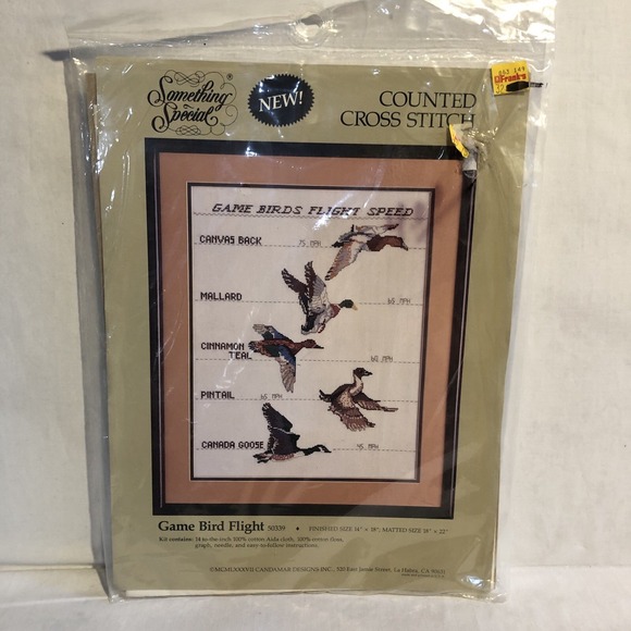 Candamar Designs Other - Something Special COUNTED CROSS STITCH KIT GAME BIRD FLIGHT SIZE 14" X 18" 50339